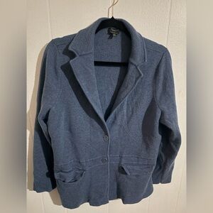 Talbots 100% Wool Petite Navy Jacket 2X